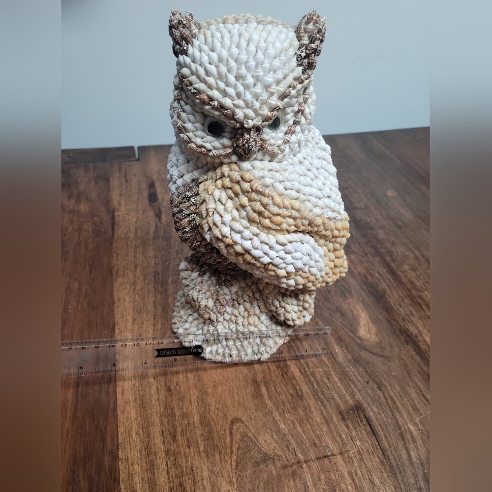Vintage Seashell Owl